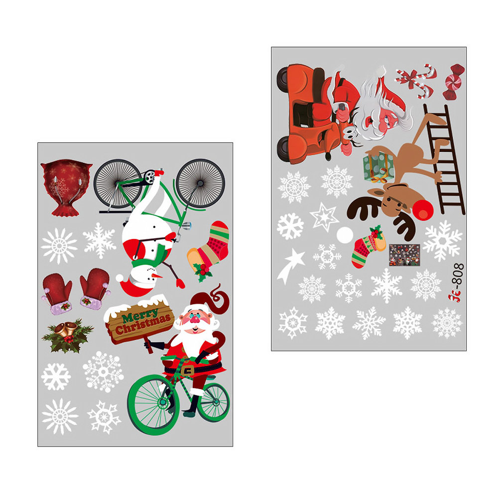 สติกเกอร์หน้าต่างฤดูหนาว ฉากตก - Snowflake Window Decal บทวิจารณ์และราคา