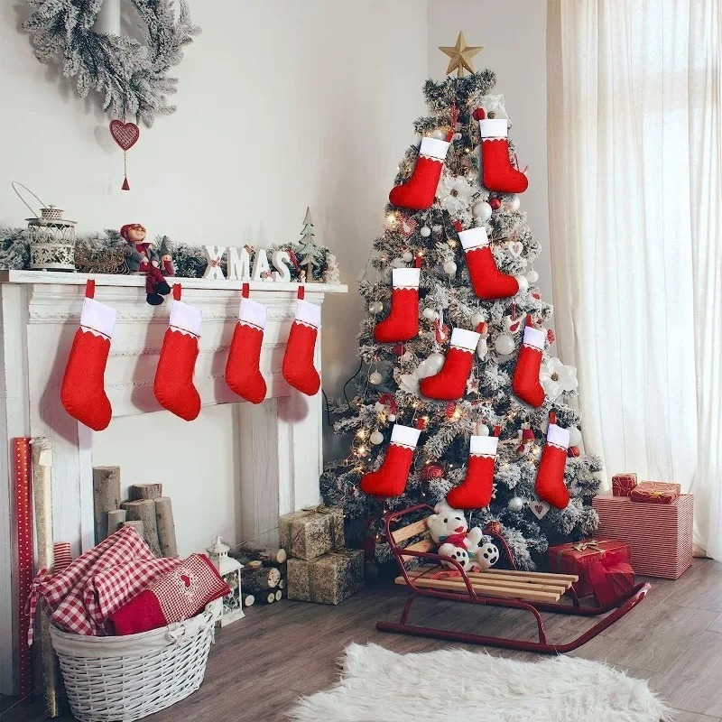 ถุงเท้าคริสต์มาสสำหรับแขวนตกแต - Christmas Stocking Hanging บทวิจารณ์และราคา