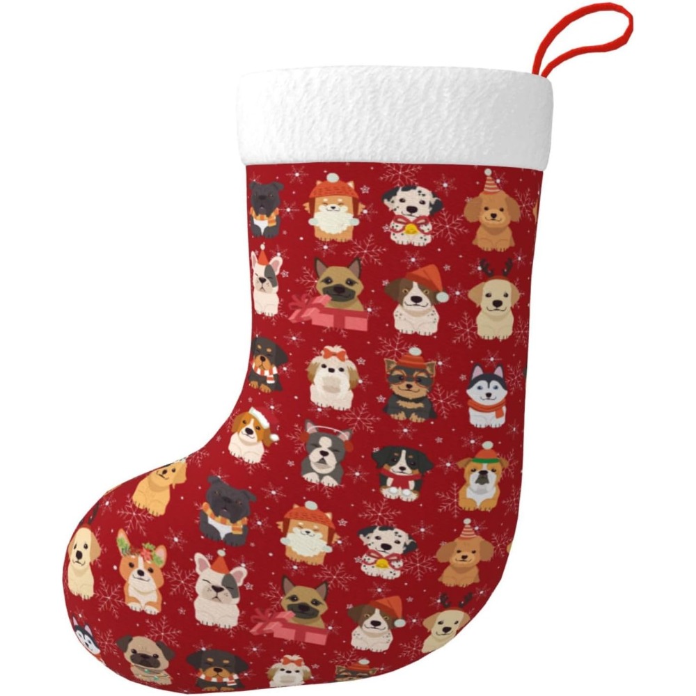 ถุงน่องคริสต์มาสลายสุนัขน่ารัก - Christmas Stocking Hanging บทวิจารณ์และราคา