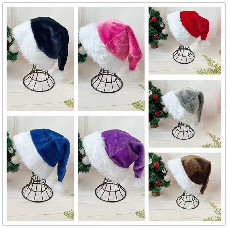 30*45 ซม.คริสต์มาสSantaหมวกXma - Santa Hat Plush บทวิจารณ์และราคา
