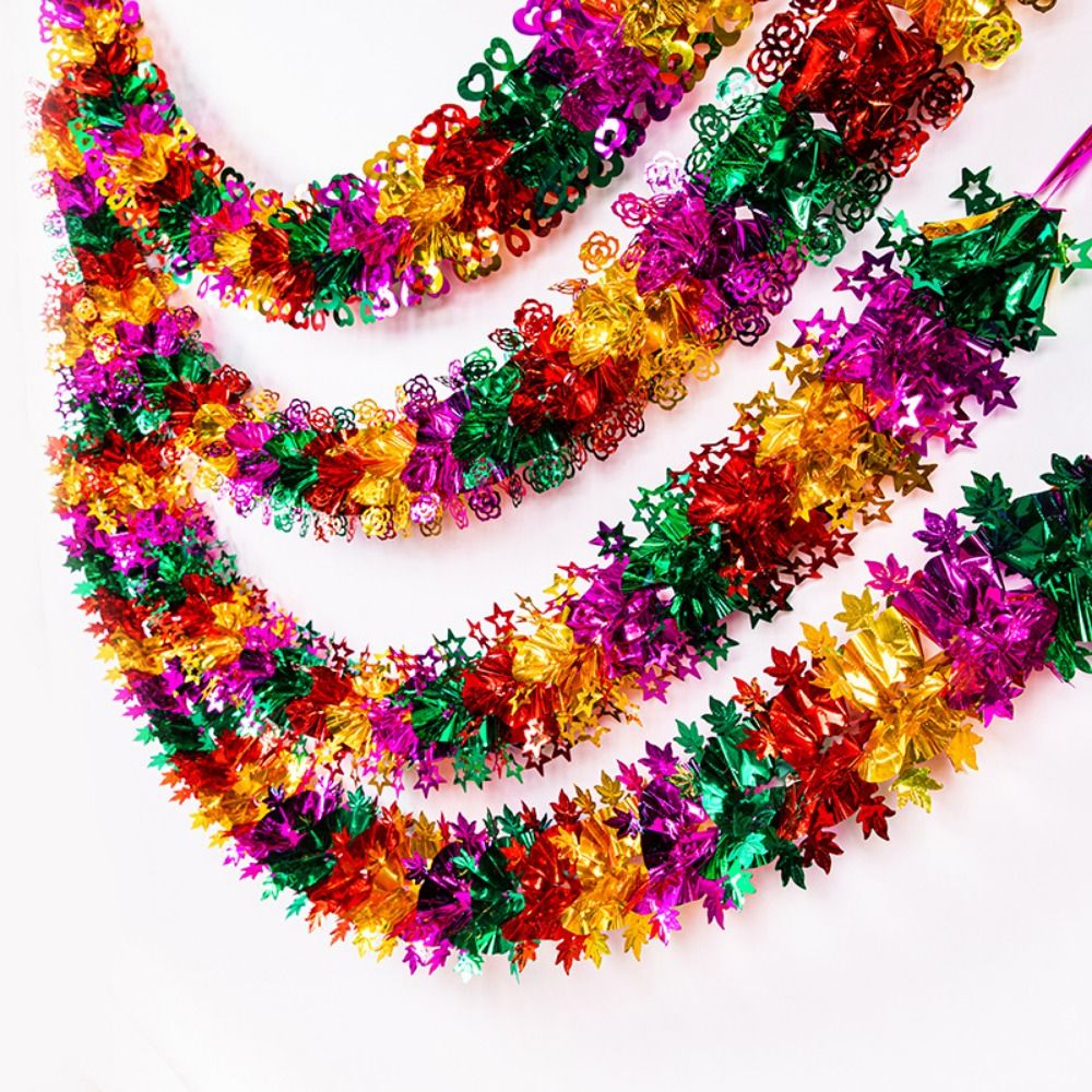 พวงมาลัยฟอยล์คริสต์มาส 3 มิติ  - Tinsel Garland Decoration บทวิจารณ์และราคา