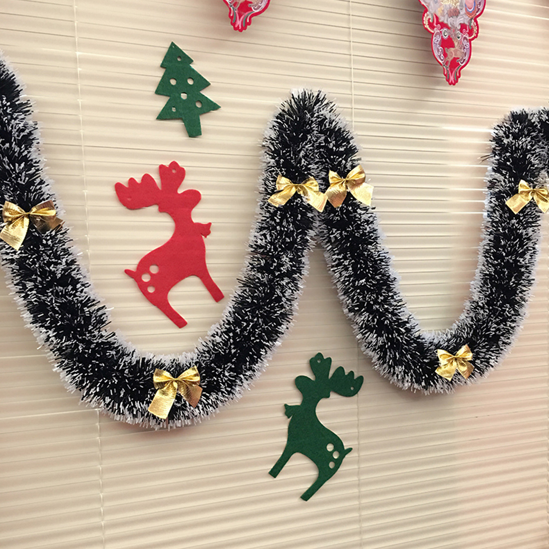 1/3/5 ชิ้น ริบบิ้นประดับตกแต่ง - Tinsel Garland Decoration บทวิจารณ์และราคา