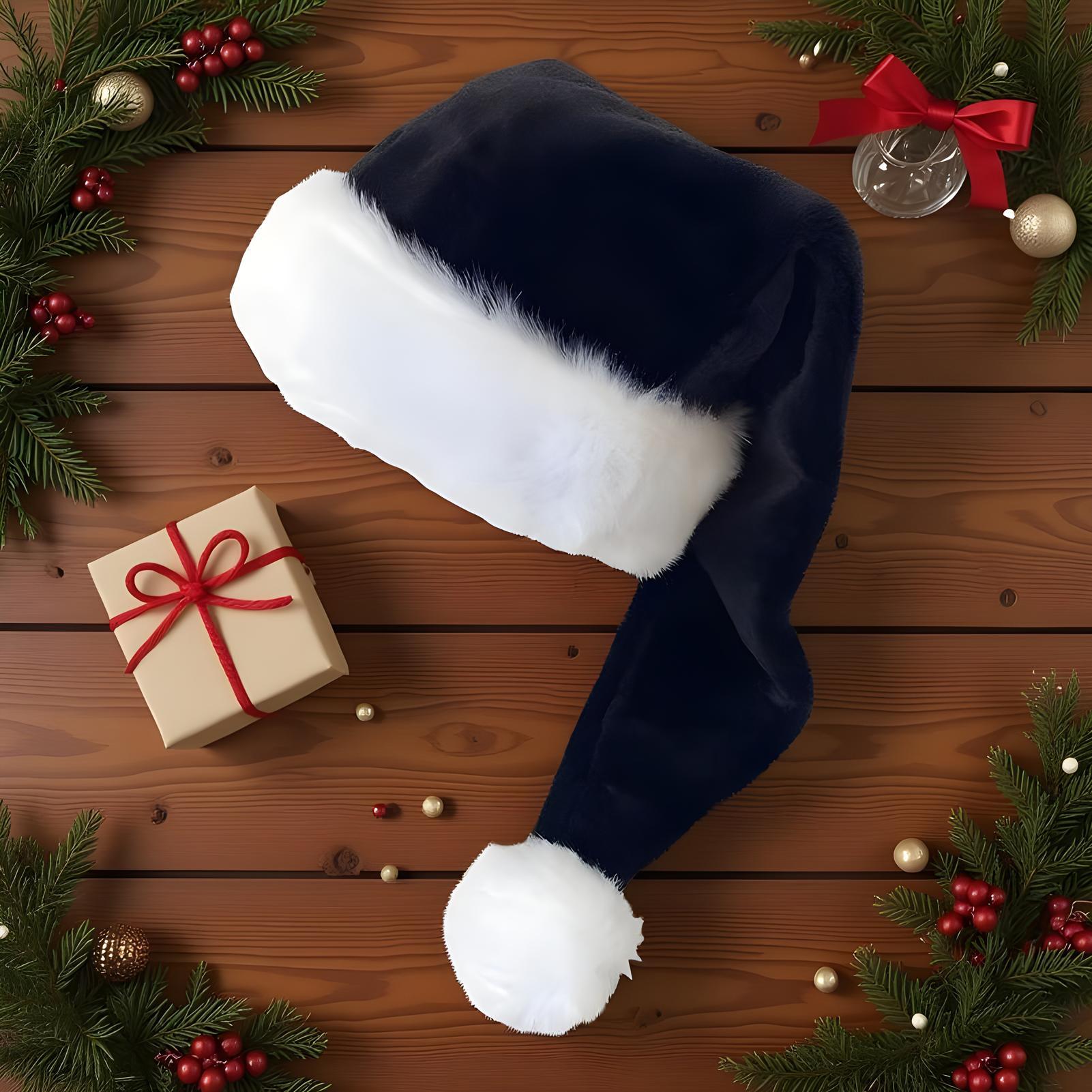 หมวกซานต้า ผ้าพลัฌสีขาวนุ่ม แต - Santa Hat Plush บทวิจารณ์และราคา